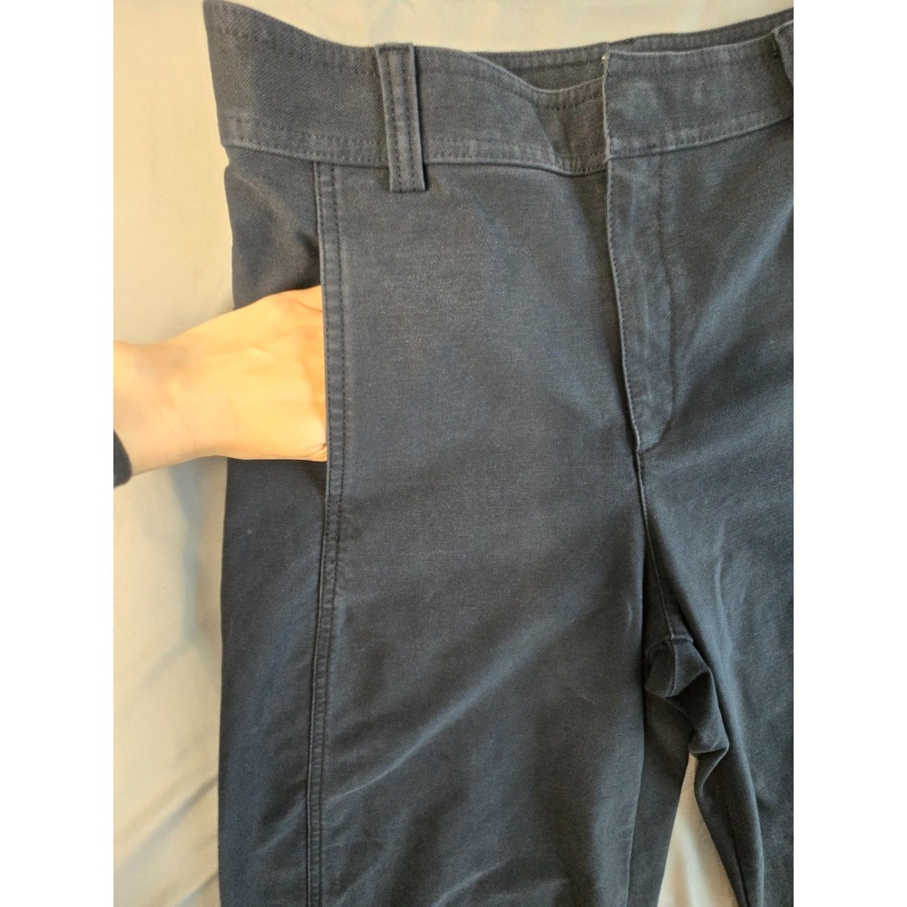 Uniqlo Balloon Pants Minimalis Preppy Colleage Vibe Punk Barrel Shape Navy Blue - Picture 3 of 15